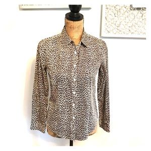 Talbots 6p button down blouse